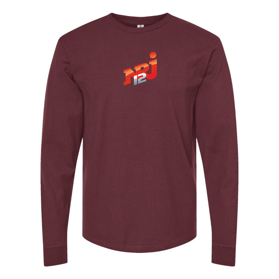 Men's NRJ 12 Logo Cotton Long Sleeve T-Shirt
