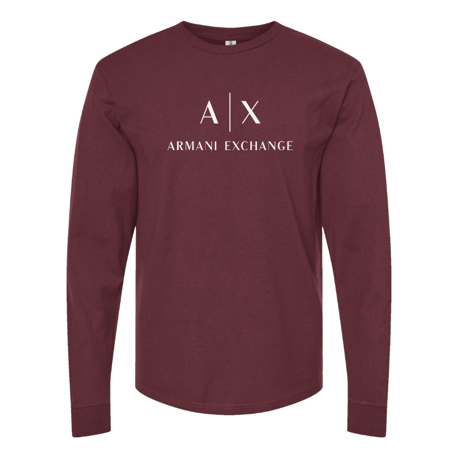 Men's Armani Exchange Logo Cotton Long Sleeve T-Shirt