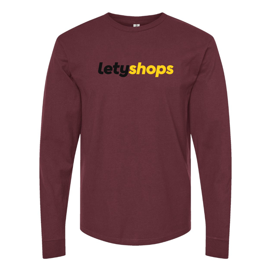 Men's LetyShops Logo Cotton Long Sleeve T-Shirt