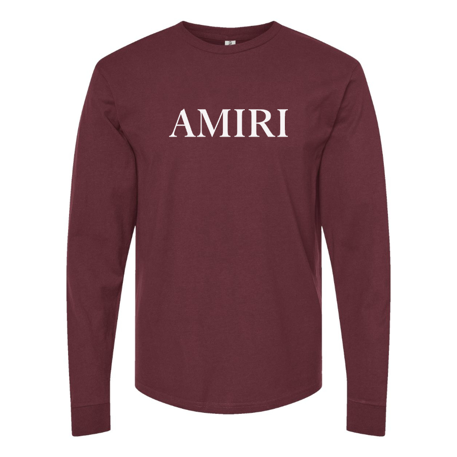 Men's Amiri Logo Cotton Long Sleeve T-Shirt