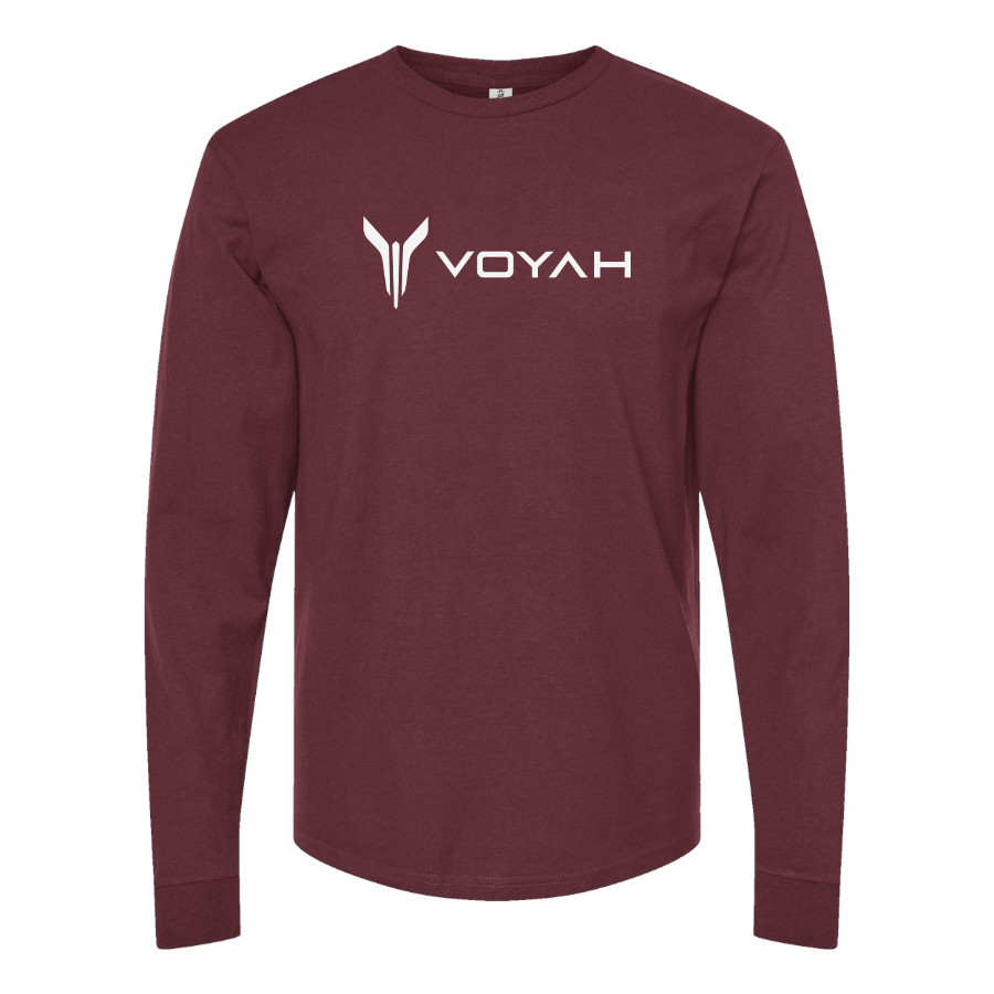 Men's Voyah Logo Cotton Long Sleeve T-Shirt