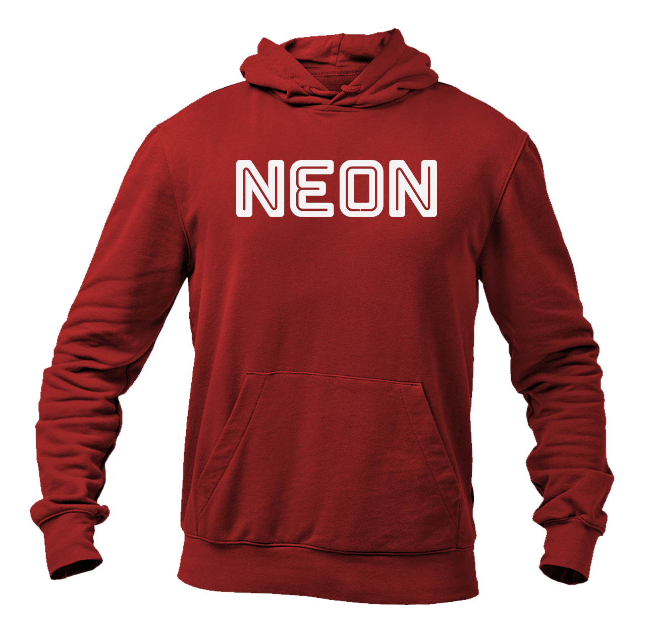 Men's Neon Logo Pullover Hoodie