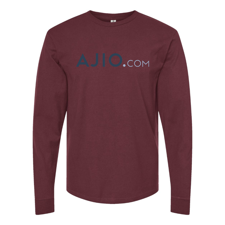 Men's Ajio Logo Cotton Long Sleeve T-Shirt
