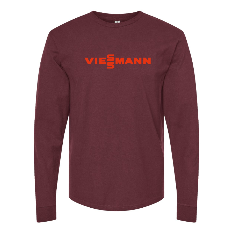 Men's Viessmann Logo Cotton Long Sleeve T-Shirt