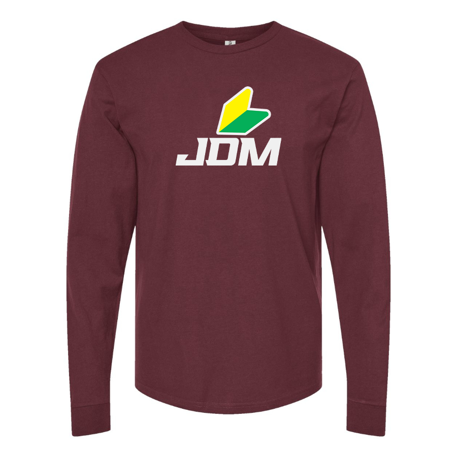 Men's JDM Logo Cotton Long Sleeve T-Shirt