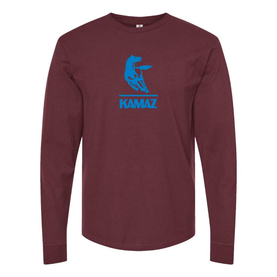Men's KAMAZ Logo Cotton Long Sleeve T-Shirt