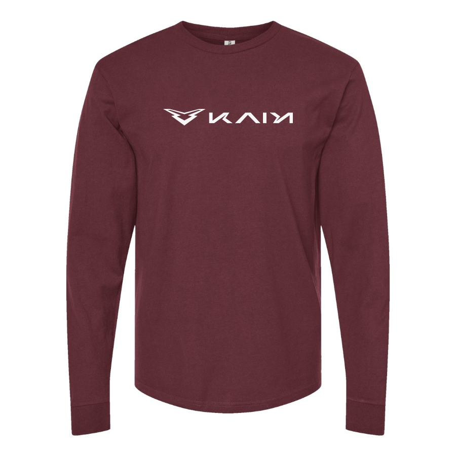 Men's Kaiyi Logo Cotton Long Sleeve T-Shirt