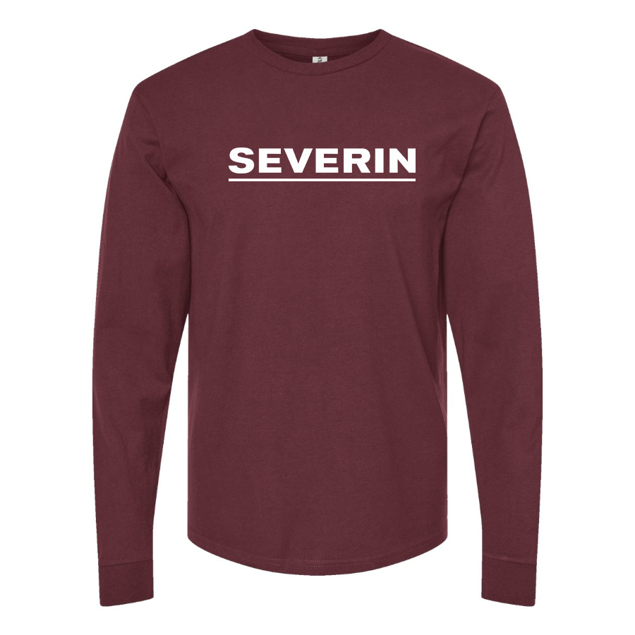 Men's Severin Logo Cotton Long Sleeve T-Shirt