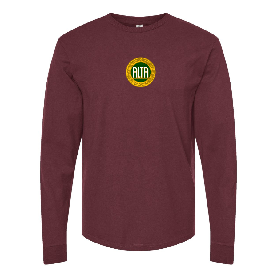 Men's Alta Automobile Logo Cotton Long Sleeve T-Shirt
