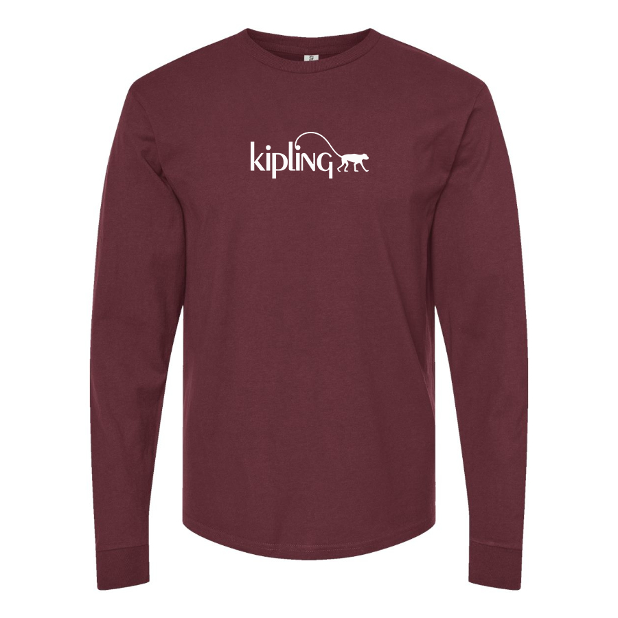 Men's Kipling Logo Cotton Long Sleeve T-Shirt