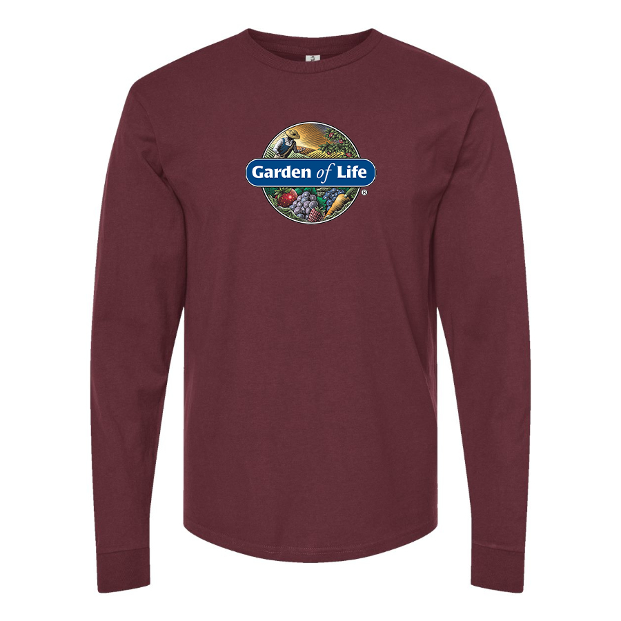 Men's Garden of Life Logo Cotton Long Sleeve T-Shirt