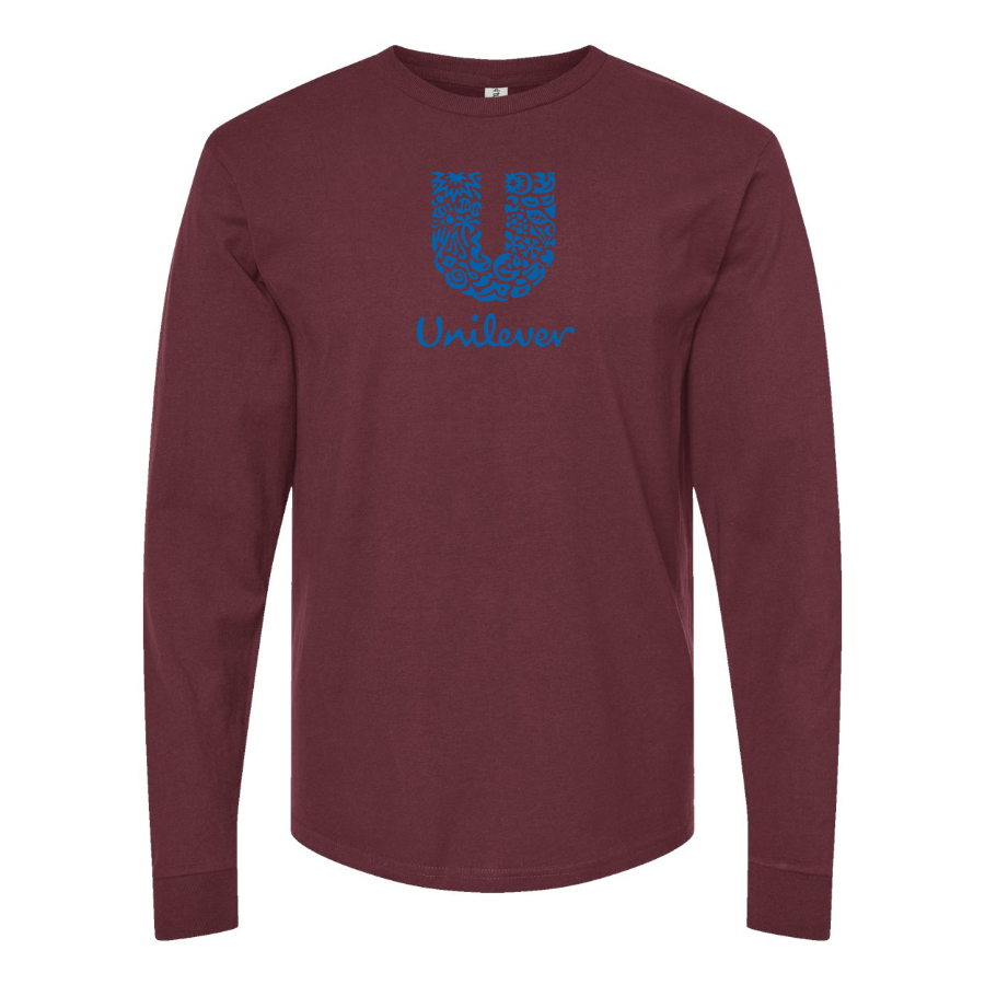 Men's Unilever Logo Cotton Long Sleeve T-Shirt