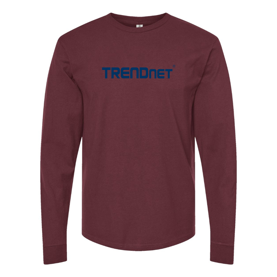 Men's TRENDnet Logo Cotton Long Sleeve T-Shirt