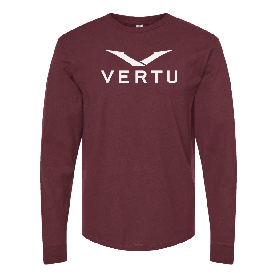 Men's Vertu Logo Cotton Long Sleeve T-Shirt