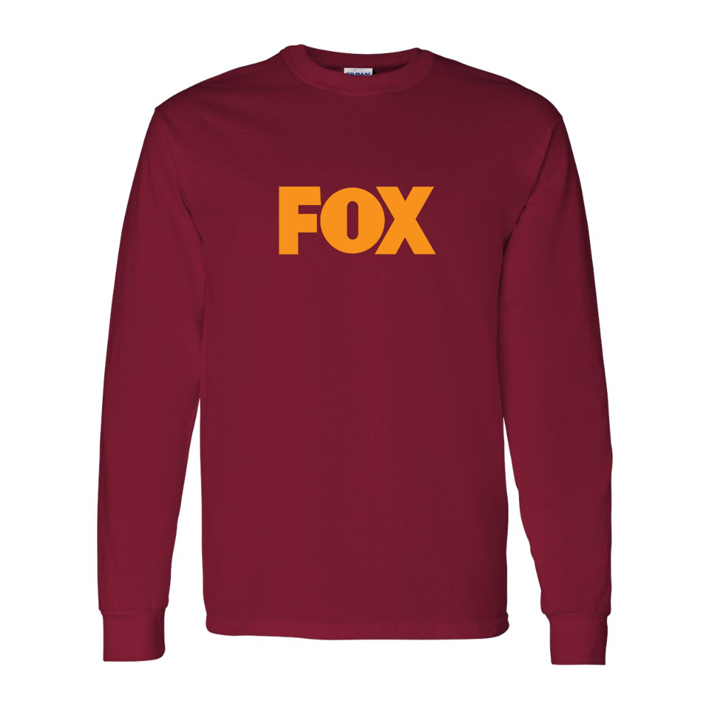 Men's Fox Gildan Heavy Cotton Long Sleeve T-Shirt