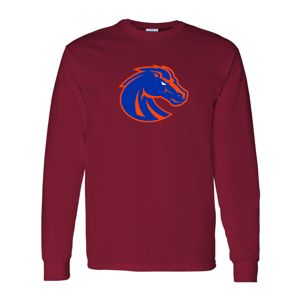 Men's Boise State Broncos Gildan Heavy Cotton Long Sleeve T-Shirt