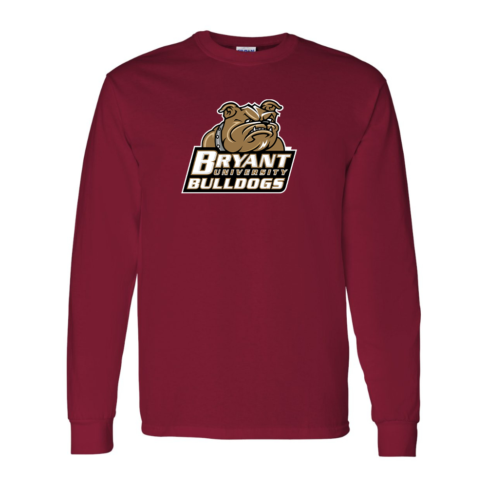 Men's Bryant Bulldogs Gildan Heavy Cotton Long Sleeve T-Shirt