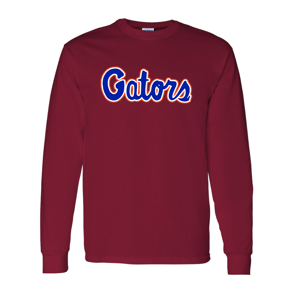 Men's Florida Gators Script Gildan Heavy Cotton Long Sleeve T-Shirt