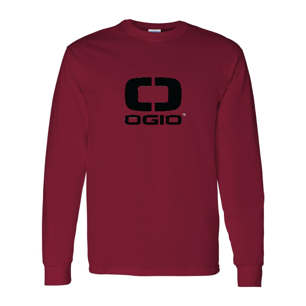Men's Ogio Vertical Gildan Heavy Cotton Long Sleeve T-Shirt