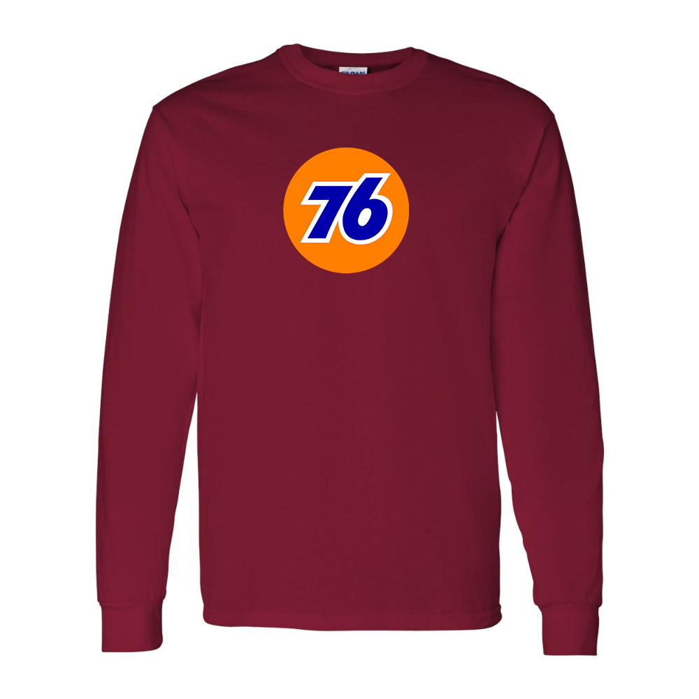 Men's 76 Gas Station Gildan Heavy Cotton Long Sleeve T-Shirt