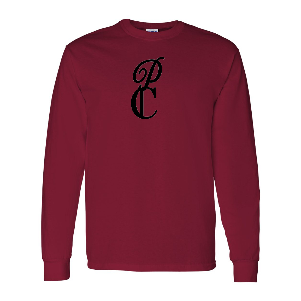 Men's P & C Black Gildan Heavy Cotton Long Sleeve T-Shirt