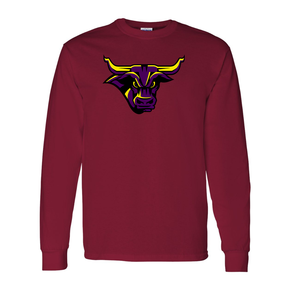 Men's Minnesota State Mavericks Gildan Heavy Cotton Long Sleeve T-Shirt