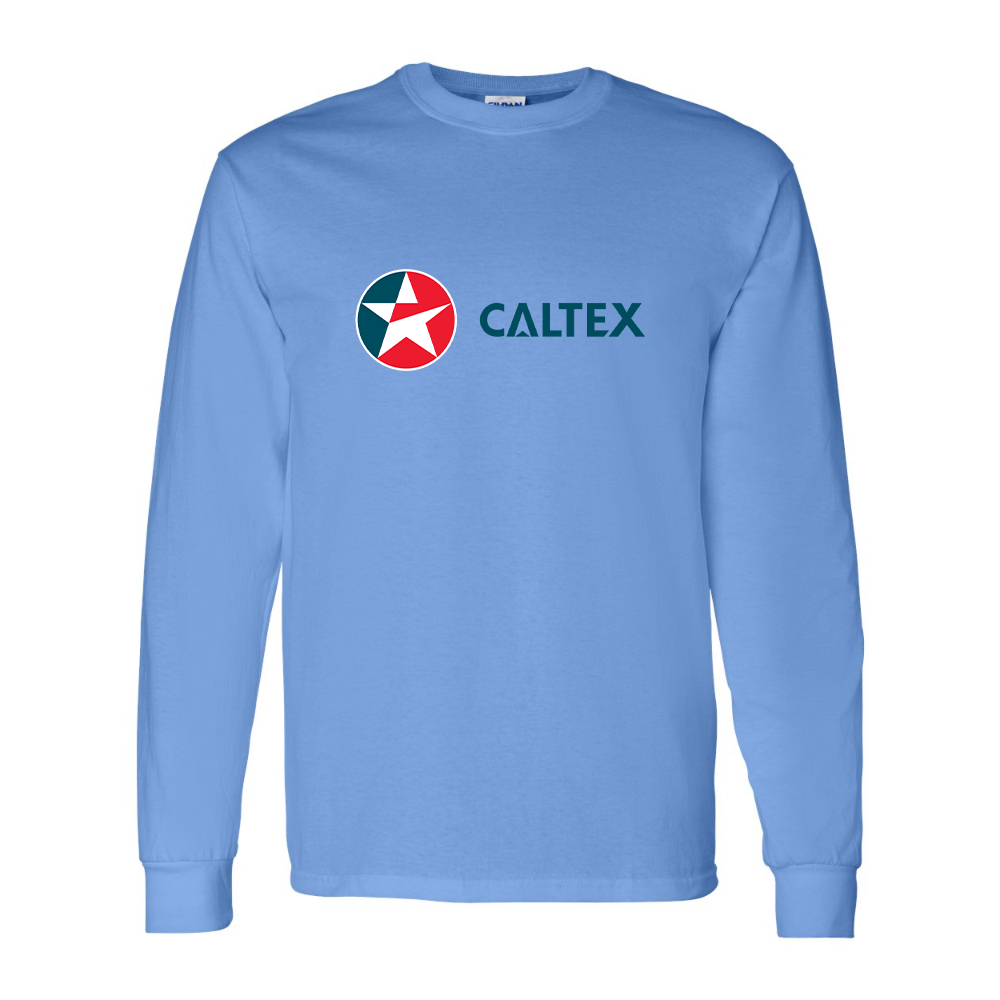 Men's Caltex Gas Station Gildan Heavy Cotton Long Sleeve T-Shirt