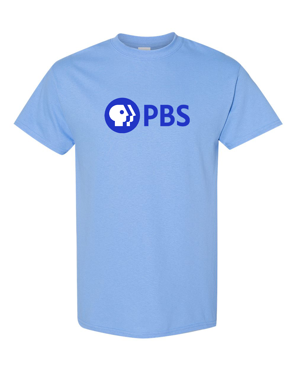 Men's PBS Blue Gildan Heavy Cotton T-Shirt