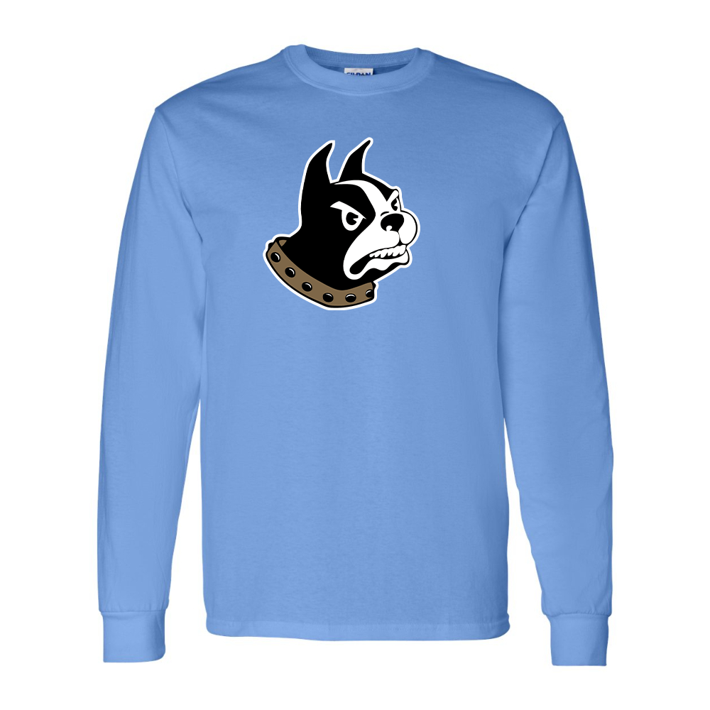 Men's Woffrd Terriers Gildan Heavy Cotton Long Sleeve T-Shirt