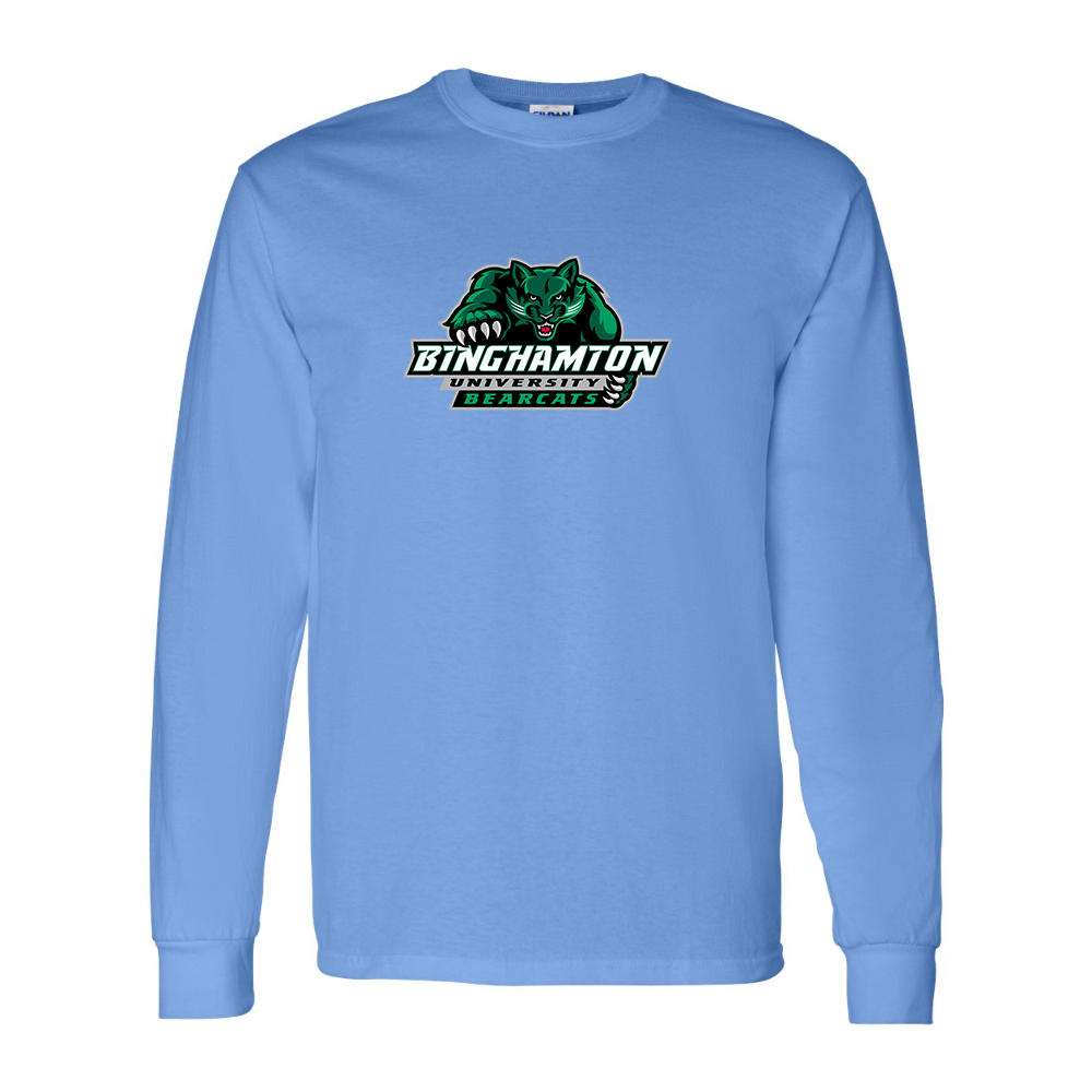 Men's Binghamton Bearcats Gildan Heavy Cotton Long Sleeve T-Shirt