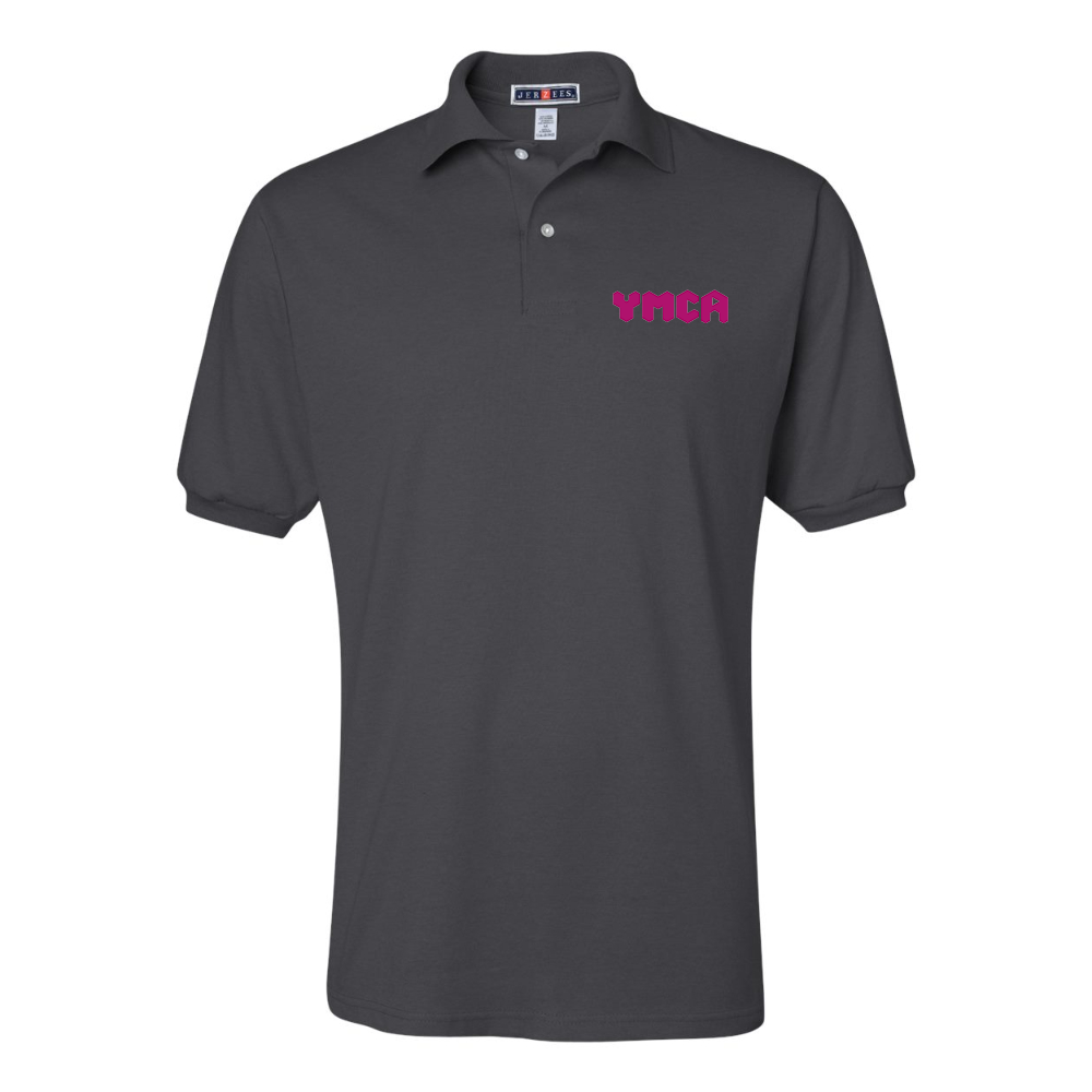 Men's YMCA Mauve JERZEES SpotShield polo