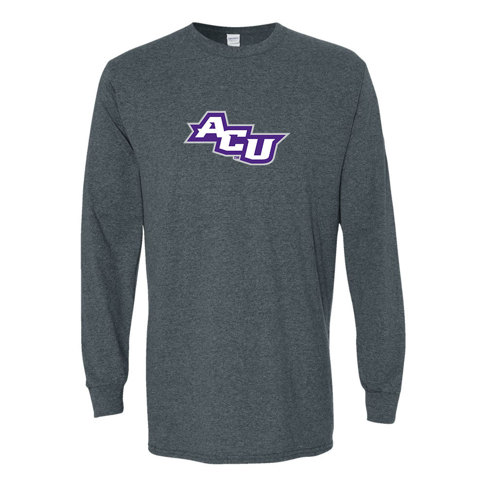 Men's Abilene Christian Wildcats Gildan Heavy Cotton Long Sleeve T-Shirt