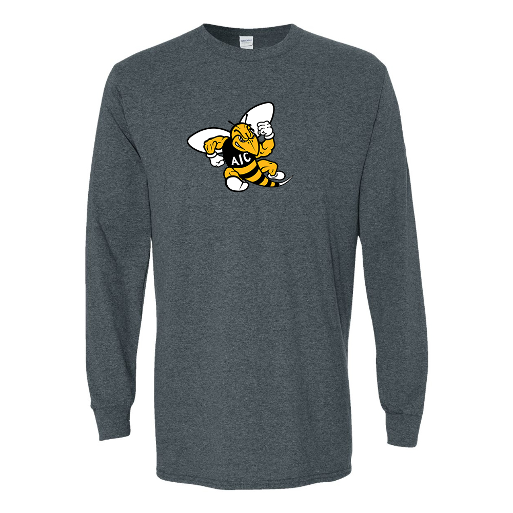 Men's AIC Yellow Jackets Gildan Heavy Cotton Long Sleeve T-Shirt