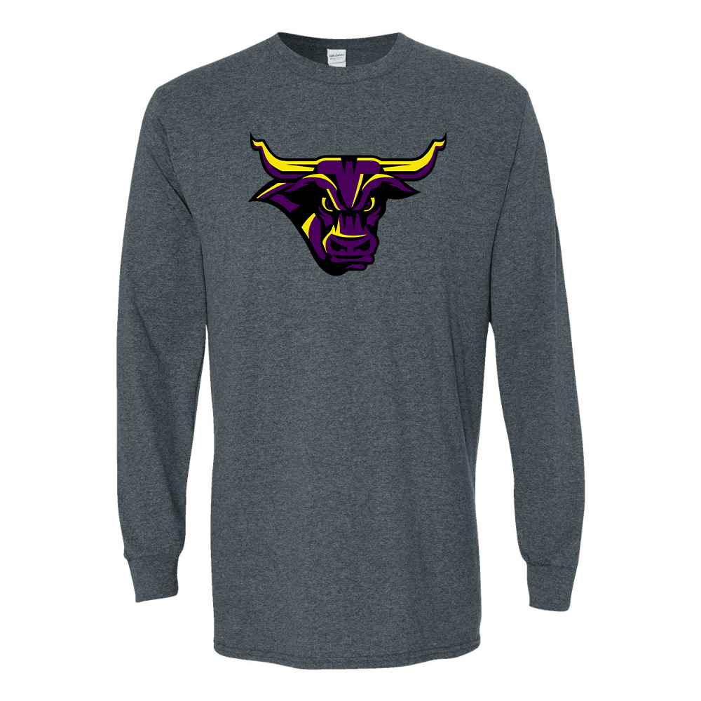 Men's Minnesota State Mavericks Gildan Heavy Cotton Long Sleeve T-Shirt