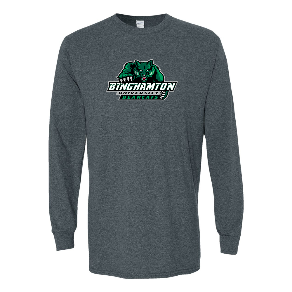Men's Binghamton Bearcats Gildan Heavy Cotton Long Sleeve T-Shirt