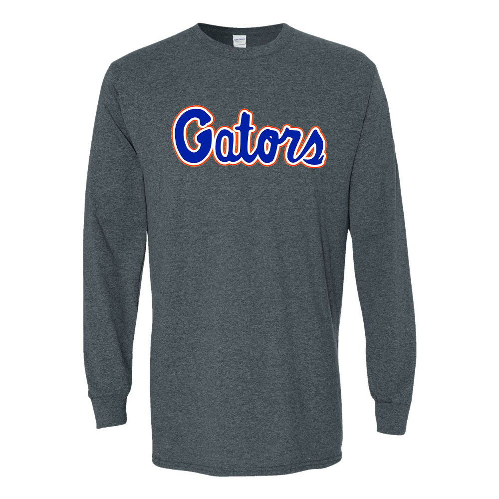 Men's Florida Gators Script Gildan Heavy Cotton Long Sleeve T-Shirt