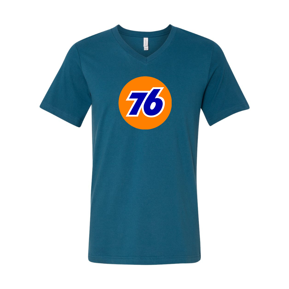 76 Gas Station BELLA CANVAS - Jersey V-Neck T-Shirt