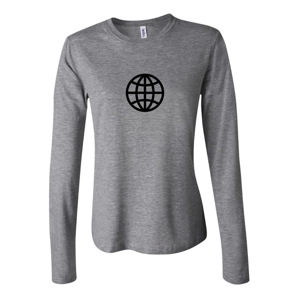 Internet Globe Jersey Long Sleeve Tee