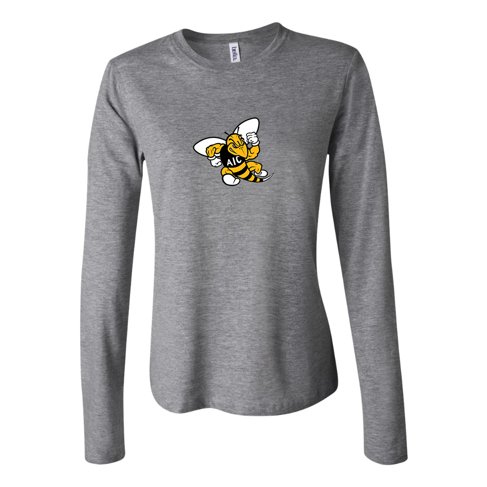 BELLA CANVAS Women’s AIC Yellow Jackets Jersey Long Sleeve Tee
