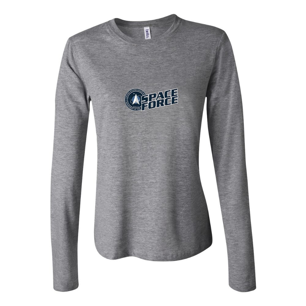 BELLA CANVAS Women’s Space Force Jersey Long Sleeve Tee