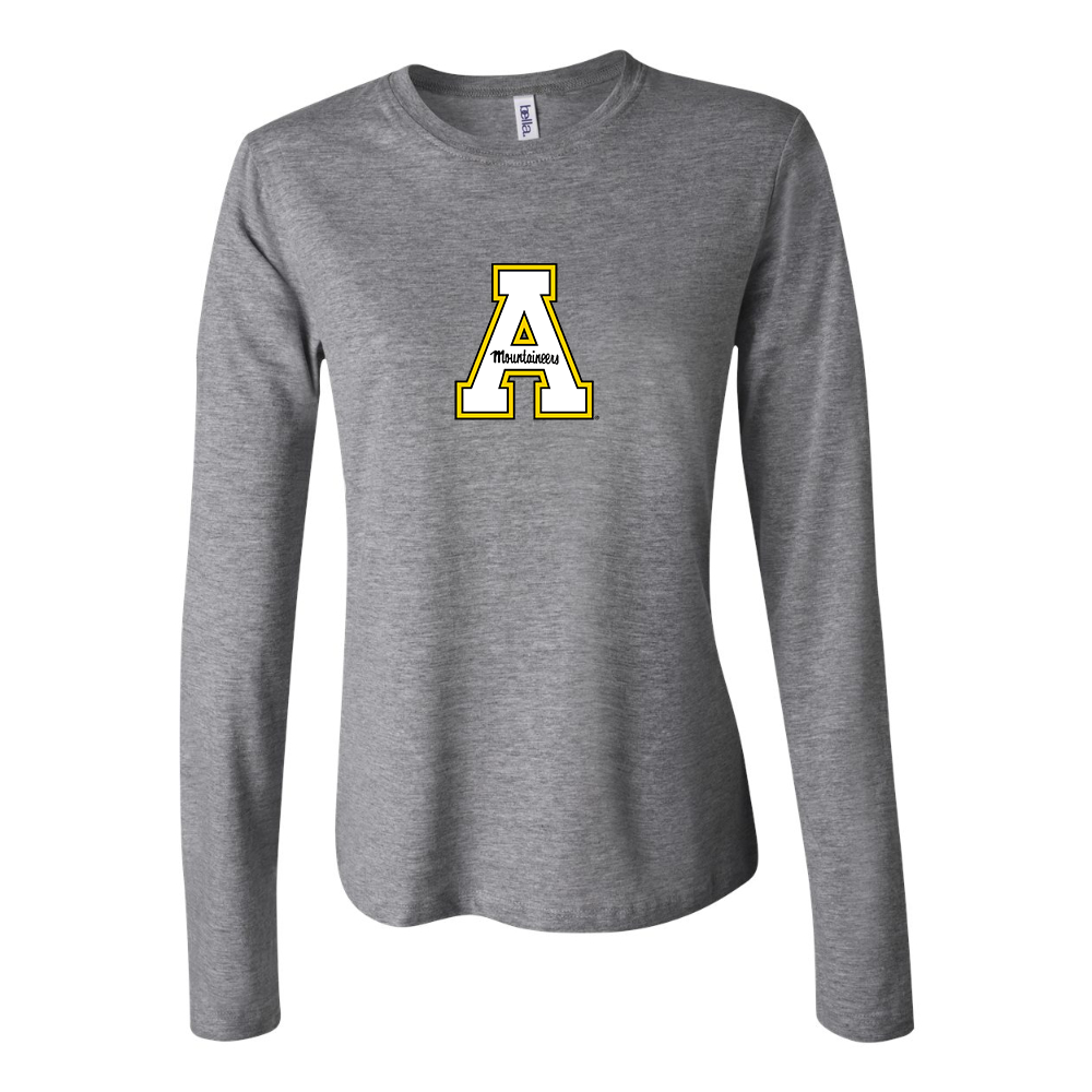 BELLA CANVAS Women’s Appalachian State Mountaineers Jersey Long Sleeve Tee