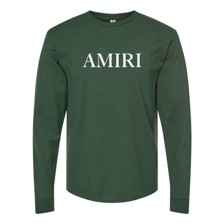 Men's Amiri Logo Cotton Long Sleeve T-Shirt