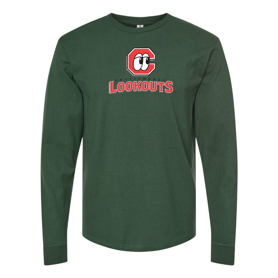 Men's Chattanooga Lookouts Logo Cotton Long Sleeve T-Shirt