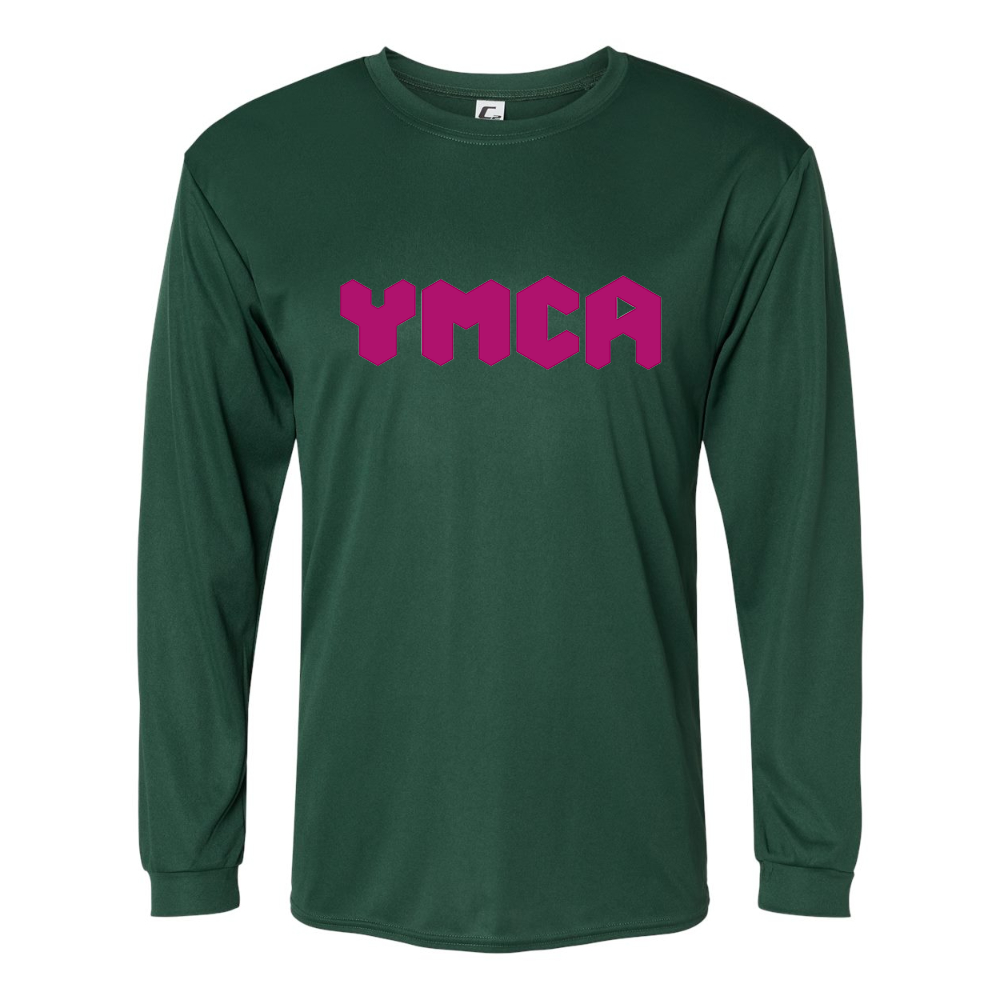 Men's YMCA Mauve Performance Long Sleeve T-Shirt