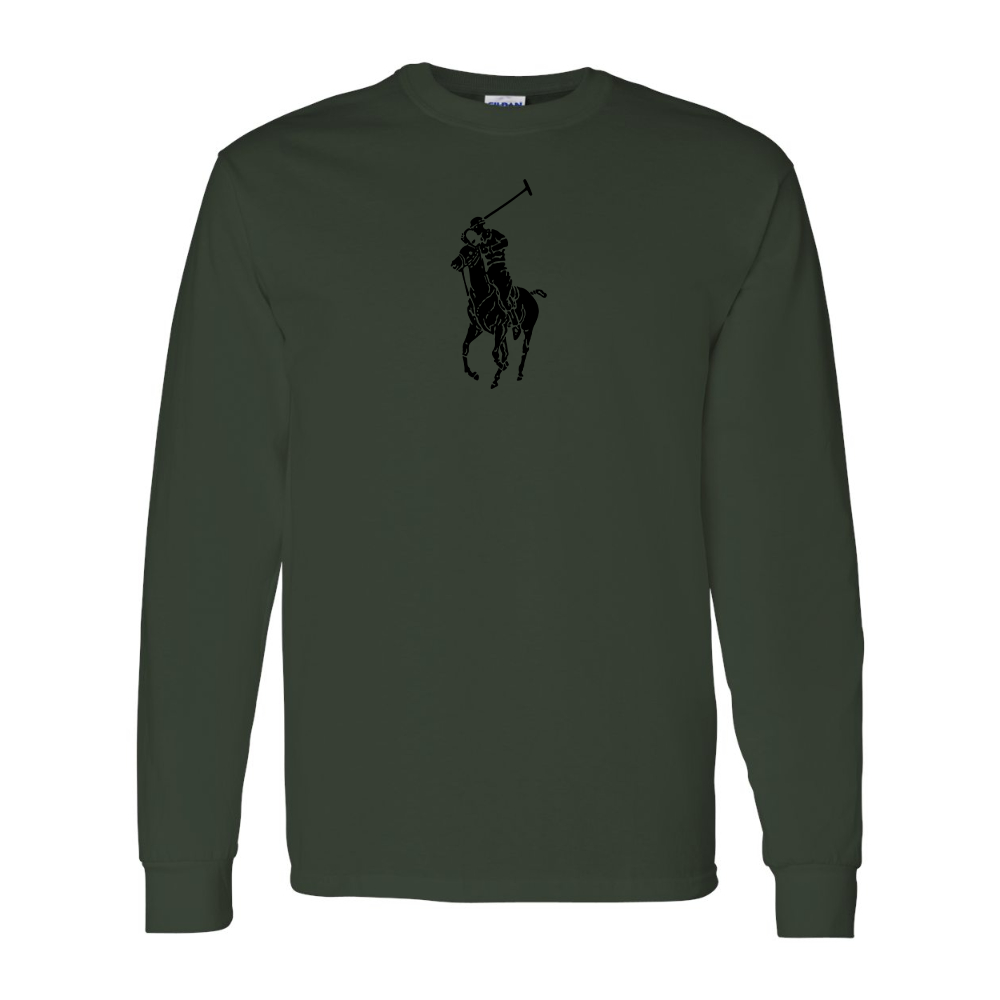 Men's Polo Ralph Lauren Gildan Heavy Cotton Long Sleeve T-Shirt