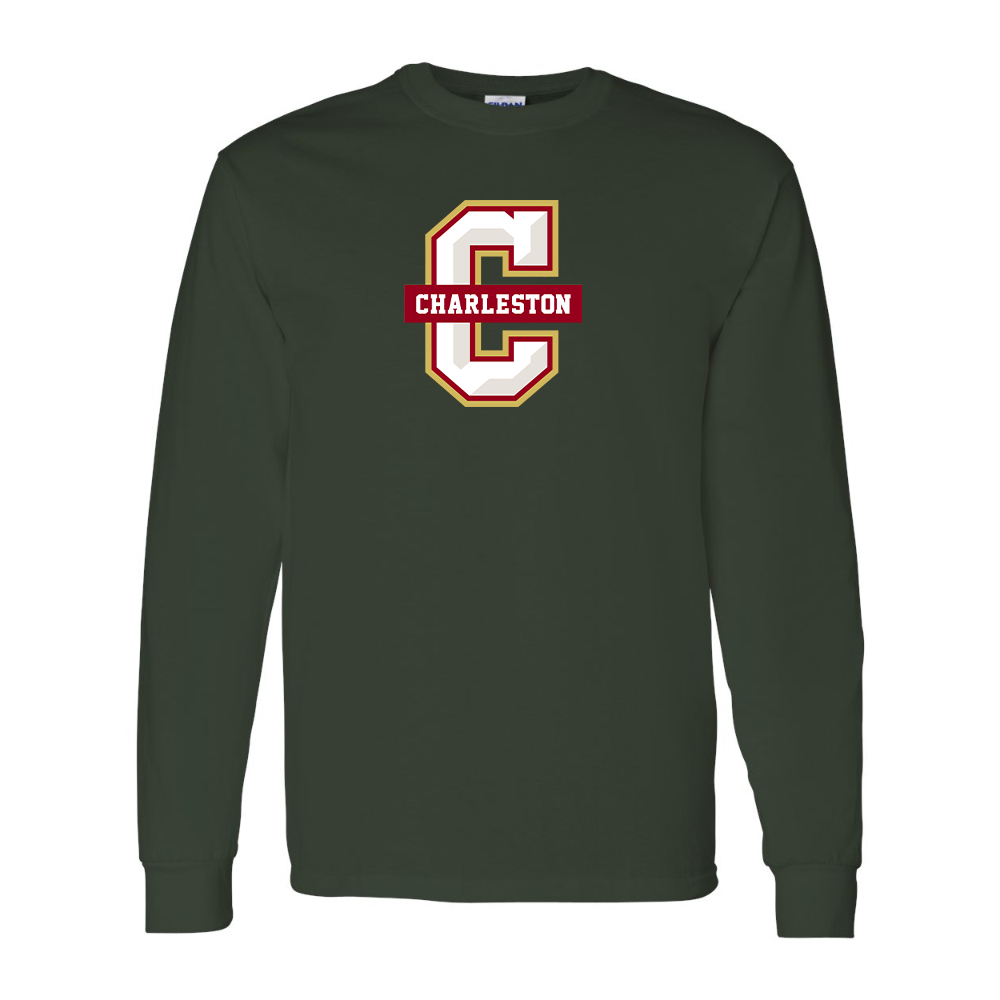 Men's Charleston Cougars Gildan Heavy Cotton Long Sleeve T-Shirt