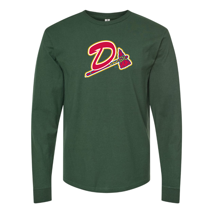 Men's Danville Braves Logo Cotton Long Sleeve T-Shirt