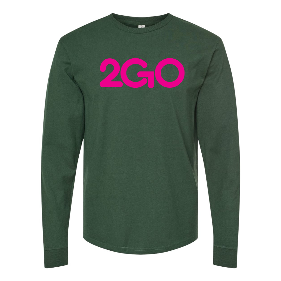 Men's 2GO Logo Cotton Long Sleeve T-Shirt