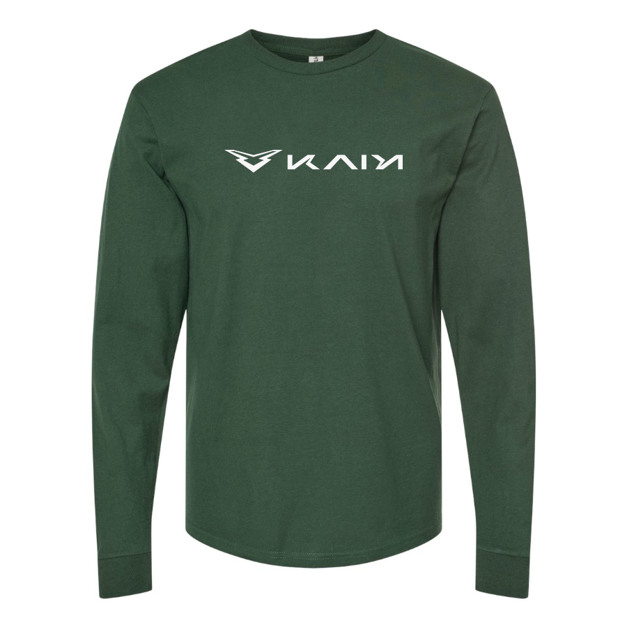 Men's Kaiyi Logo Cotton Long Sleeve T-Shirt