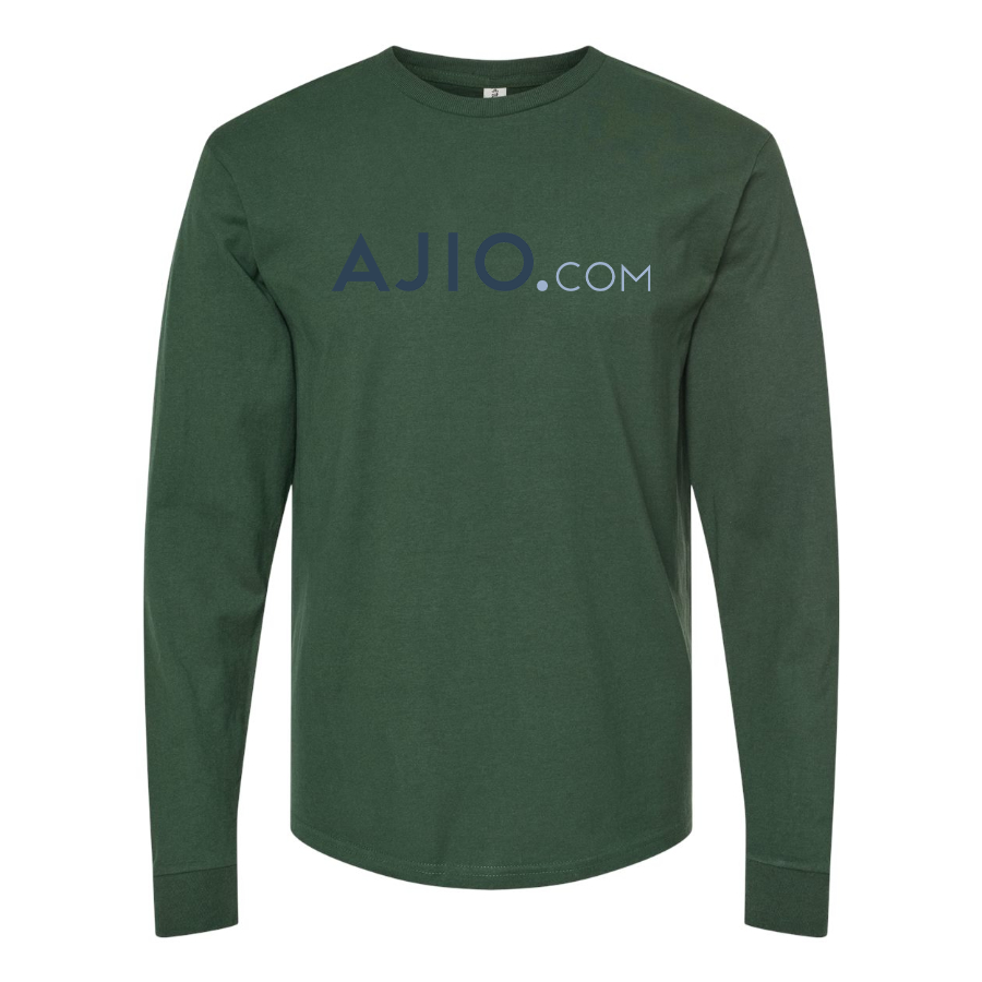 Men's Ajio Logo Cotton Long Sleeve T-Shirt